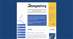 Desktop Screenshot of anonymat.org